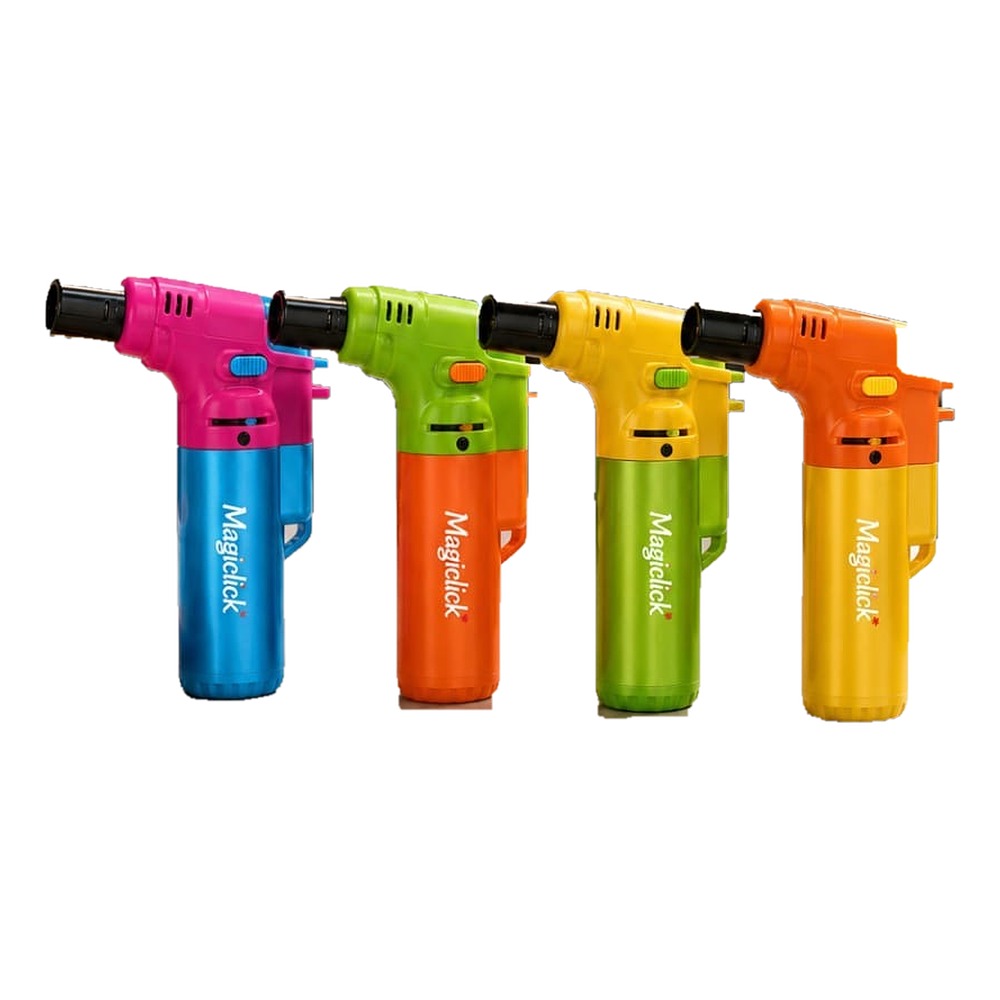 Encendedor soplete Magiclick Torch llama jet recargable, cuatro combinaciones bicolor