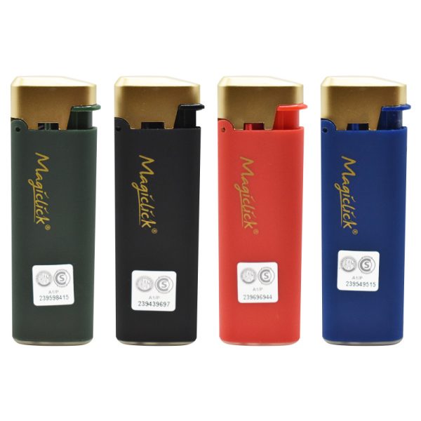 Magi Click Encendedor Vip Goma Solido Dorado x360u | Magiclick